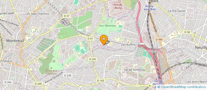 localisation de l'entreprise MADAME KHEZIA GODIAN à MONTREUIL