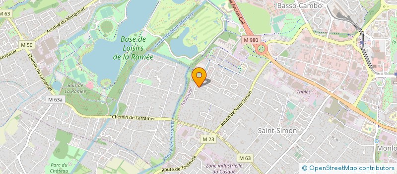 localisation de l'entreprise MADAME KHIDER BENBRAHIM  CUGNAUX