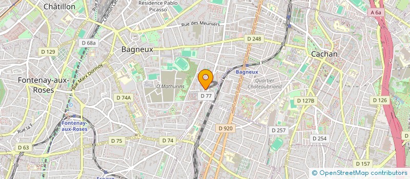 localisation de l'entreprise MADAME KHOUDIEDJI BA WANE à BAGNEUX