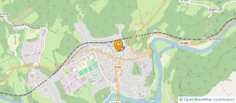 localisation de l'entreprise MADAME KHOUDIEDJI TRAORE  BAUME-LES-DAMES