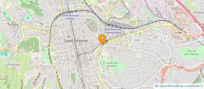 localisation de l'entreprise MADAME KHOUI ZOUZOU  SAINT-ETIENNE