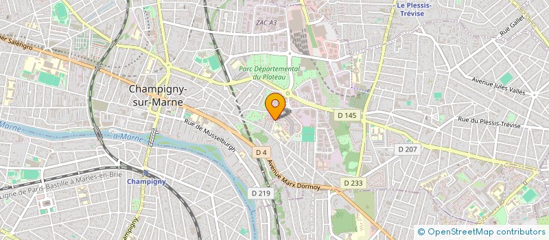 localisation de l'entreprise MADAME KIAMA NZUZI à CHAMPIGNY-SUR-MARNE