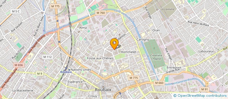 localisation de l'entreprise MADAME KIM CHUM  ROUBAIX