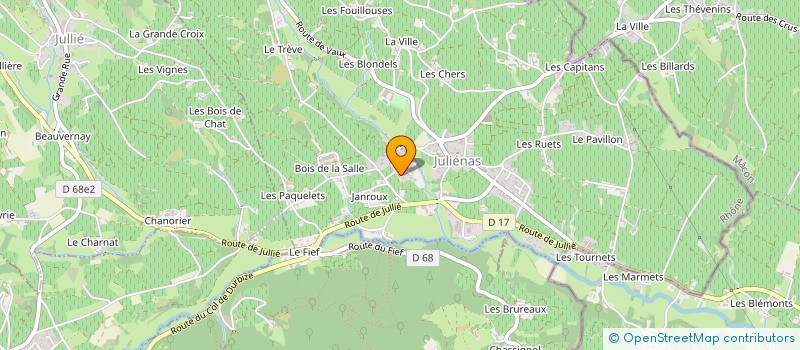 localisation de l'entreprise MADAME KIM DESBROSSE  JULIENAS