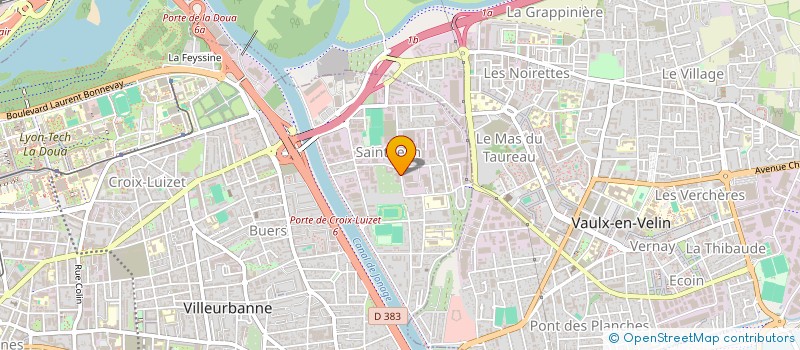 localisation de l'entreprise MADAME KIM DUCROZET à VILLEURBANNE