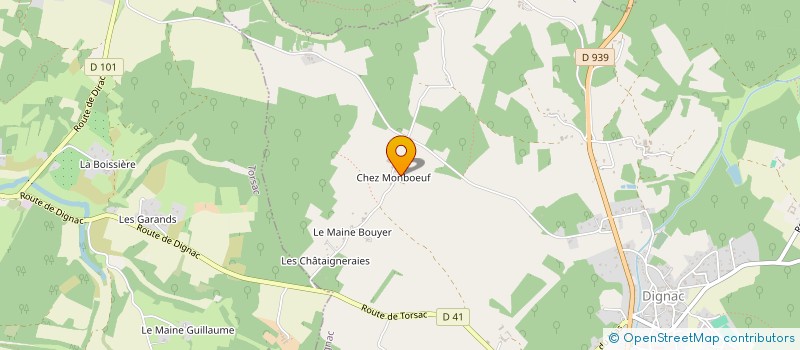 localisation de l'entreprise MADAME KIM FERRET  DIGNAC