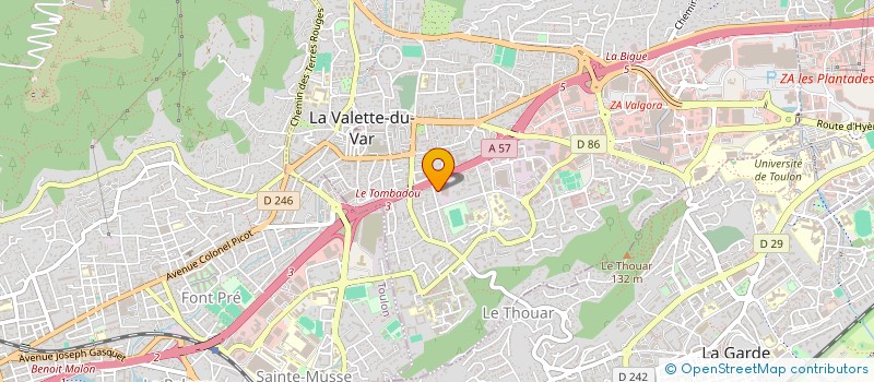 localisation de l'entreprise MADAME KIM HOR à LA VALETTE-DU-VAR