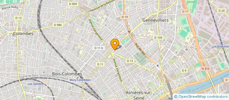 localisation de l'entreprise MADAME KIM-JOHANA CLAIR à ASNIERES-SUR-SEINE