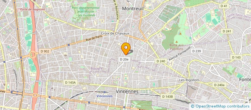 localisation de l'entreprise MADAME KIM MILLET à MONTREUIL