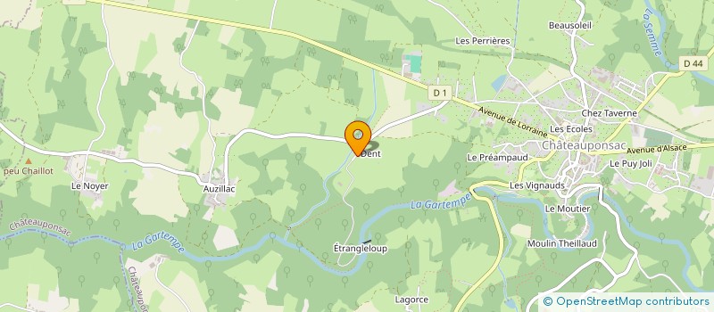 localisation de l'entreprise MADAME KIM MORGAN  CHATEAUPONSAC