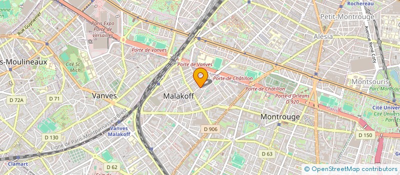 localisation de l'entreprise MADAME KIMBERLEY DOSCH  MALAKOFF