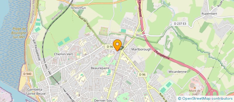 localisation de l'entreprise MADAME KIMBERLEY LECLERC  BOULOGNE-SUR-MER