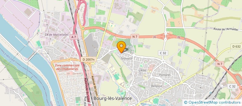 localisation de l'entreprise MADAME KIMBERLEY MONTUSCLAT  BOURG-LES-VALENCE