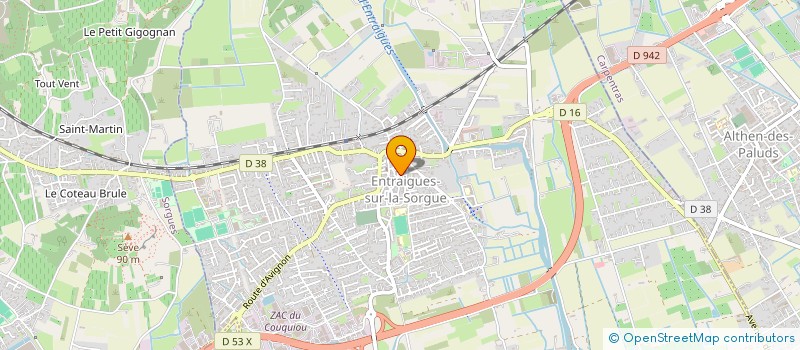 localisation de l'entreprise MADAME KIMBERLEY PEREZ  ENTRAIGUES-SUR-LA-SORGUE