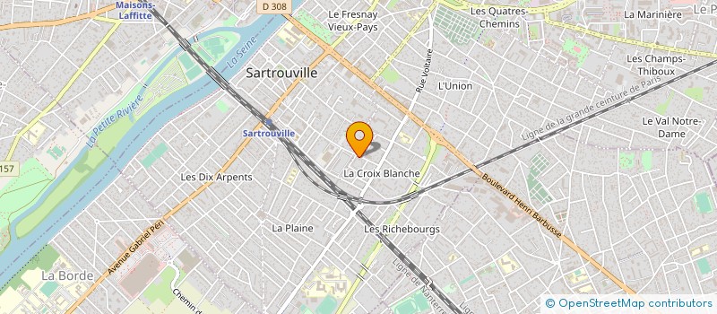 localisation de l'entreprise MADAME KIMBERLEY POBA VANZI  SARTROUVILLE