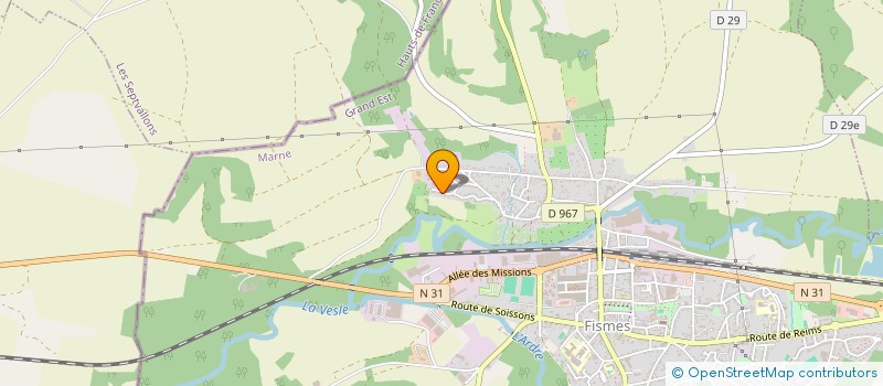 localisation de l'entreprise MADAME KIMBERLEY POTEAU  FISMES