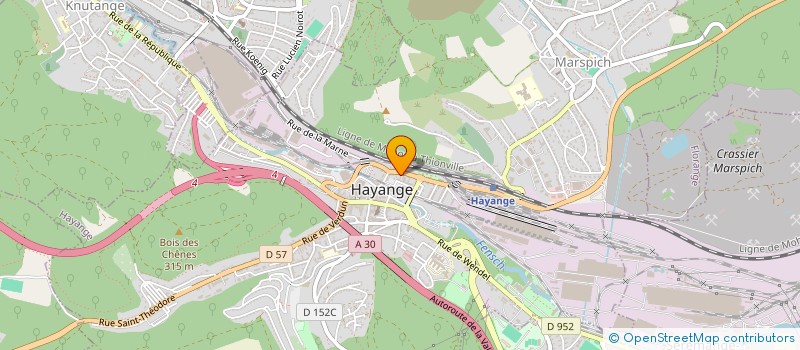 localisation de l'entreprise MADAME KIMBERLEY SCHMESSER  HAYANGE