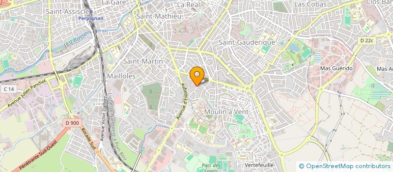 localisation de l'entreprise MADAME KIMBERLY RUIZ  PERPIGNAN