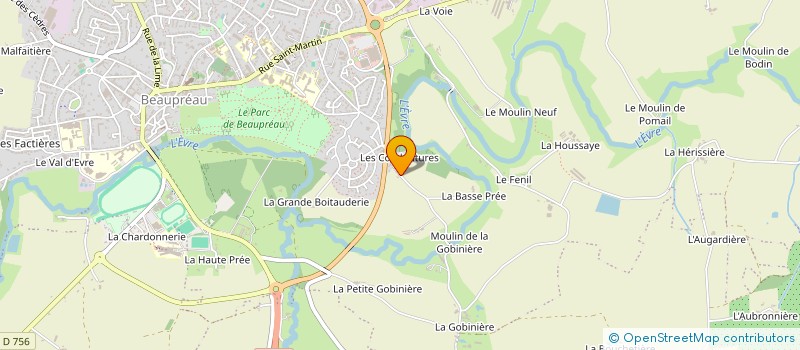 localisation de l'entreprise MADAME KIMERA LANGE à BEAUPREAU-EN-MAUGES