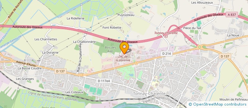 localisation de l'entreprise MADAME KIMSEY ZIMMER  TONNAY-CHARENTE