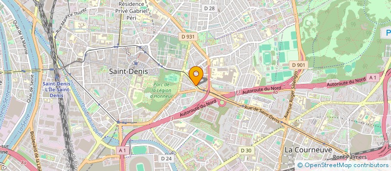 localisation de l'entreprise MADAME KINE MBODJ à SAINT-DENIS