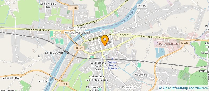 localisation de l'entreprise MADAME KINGA HARS  SAINTE-FOY-LA-GRANDE