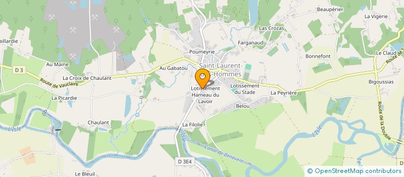 localisation de l'entreprise MADAME KIRSTY FLOWER  SAINT-LAURENT-DES-HOMMES