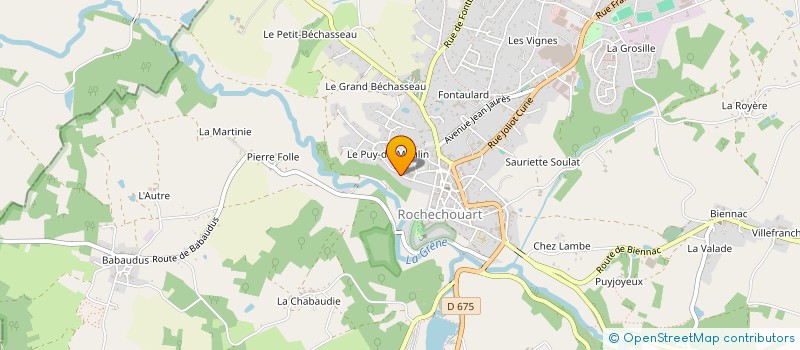 localisation de l'entreprise MADAME KIRSTY THOMSON à ROCHECHOUART