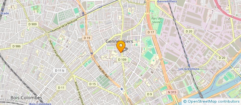 localisation de l'entreprise MADAME KIT-KING WU à GENNEVILLIERS