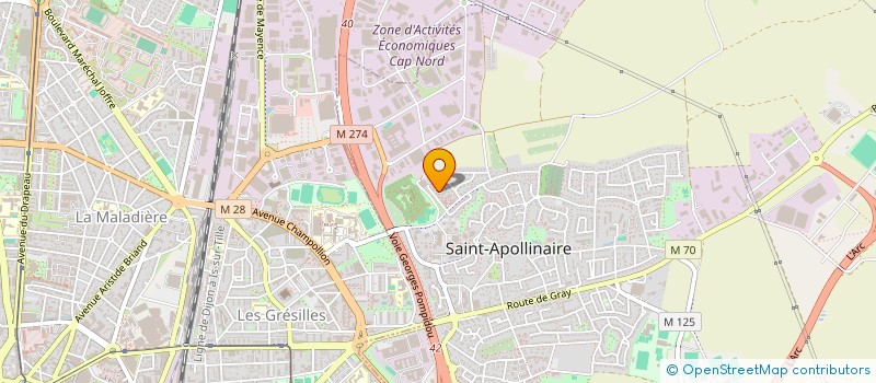 localisation de l'entreprise MADAME KITANA JULIEN à SAINT-APOLLINAIRE