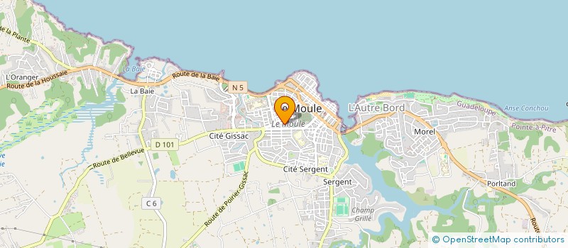 localisation de l'entreprise MADAME KITTY TALMASSON à LE MOULE