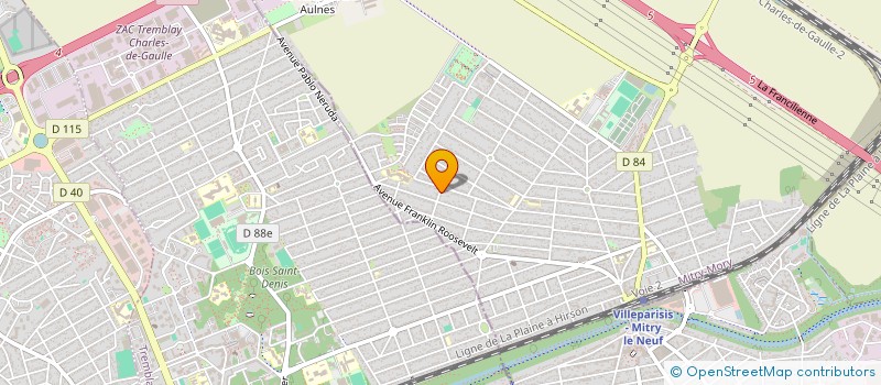 localisation de l'entreprise MADAME KIYANE OUADAH  MITRY-MORY