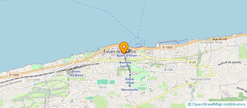 localisation de l'entreprise MADAME KJERSTI CHRISTOFFERSEN à EVIAN-LES-BAINS