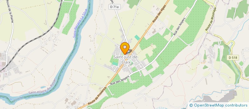 localisation de l'entreprise MADAME KLARA HERVEL  SAINT-JUST-DE-CLAIX