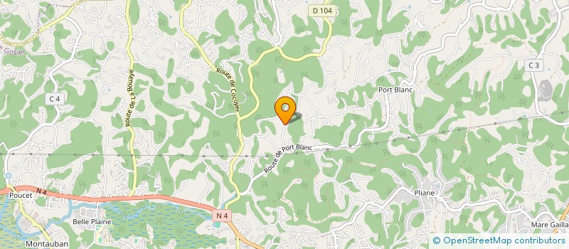 localisation de l'entreprise MADAME KLARYS JEANNE  LE GOSIER