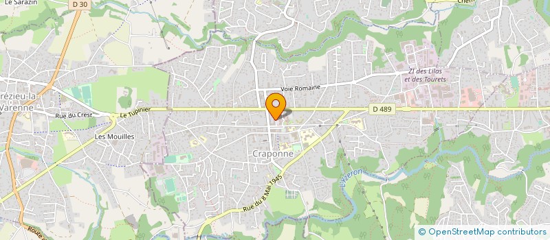 localisation de l'entreprise MADAME KLAUDIA COOMBS  CRAPONNE