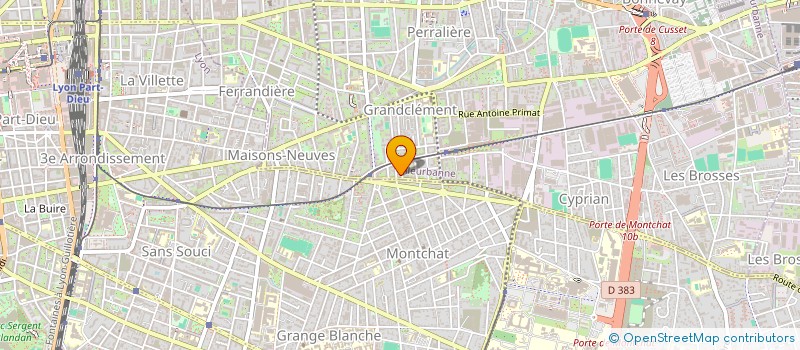 localisation de l'entreprise MADAME KLAUDIA GERMENJI  VILLEURBANNE