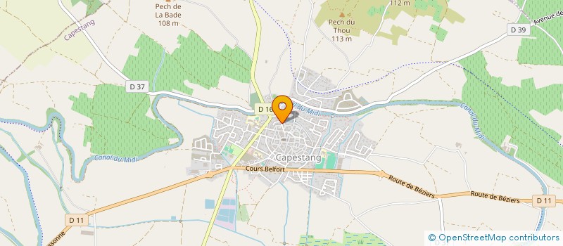 localisation de l'entreprise MADAME KLAUDIA NOWAK  CAPESTANG