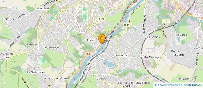 localisation de l'entreprise MADAME KLELYA GUILLAUME  ISLE