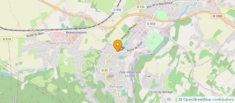 localisation de l'entreprise MADAME KLERVI GRANDJEAN  RENAGE