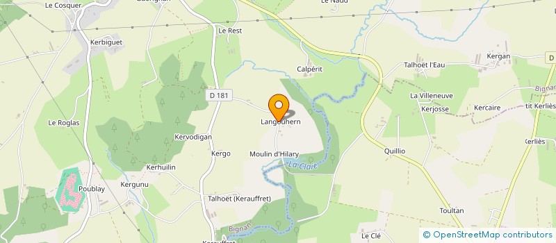 localisation de l'entreprise MADAME KLERVI GUILLO  BIGNAN