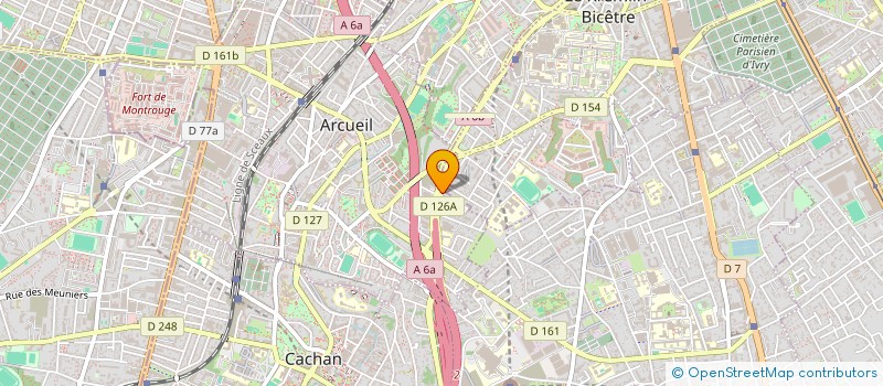 localisation de l'entreprise MADAME KLERVI LE COLLEN à ARCUEIL