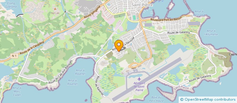 localisation de l'entreprise MADAME KLERVIA DESBOIS  SAINT-PIERRE