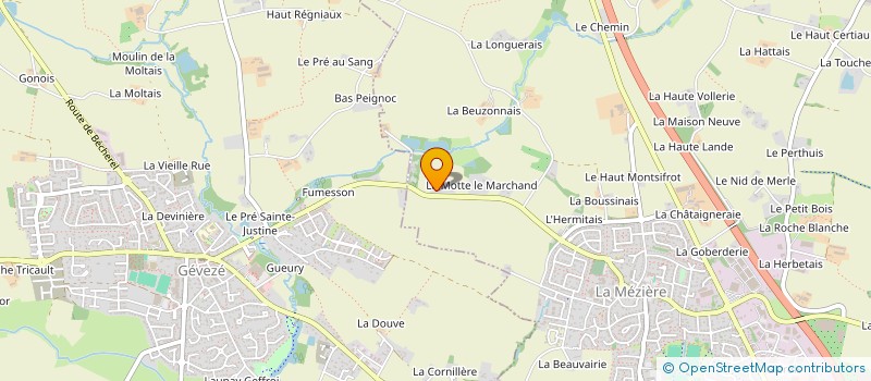 localisation de l'entreprise MADAME KLERVIE LE VERGE  LA MEZIERE