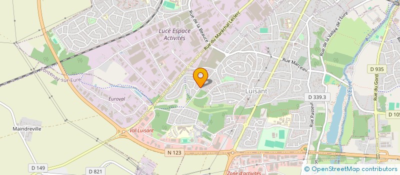 localisation de l'entreprise MADAME KOKO ADAM  LUISANT