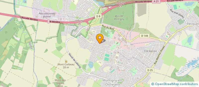 localisation de l'entreprise MADAME KOLINDA WOZNIAK  MONTIGNY-EN-OSTREVENT