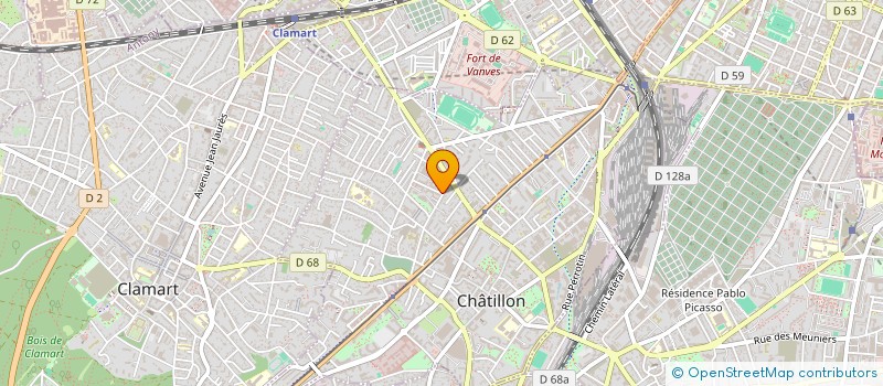 localisation de l'entreprise MADAME KONIBA COULIBALY  CHATILLON