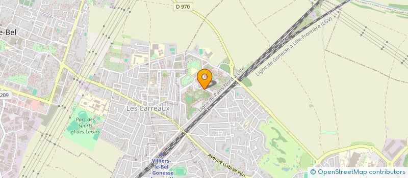 localisation de l'entreprise MADAME KORINE ANDRE à GONESSE