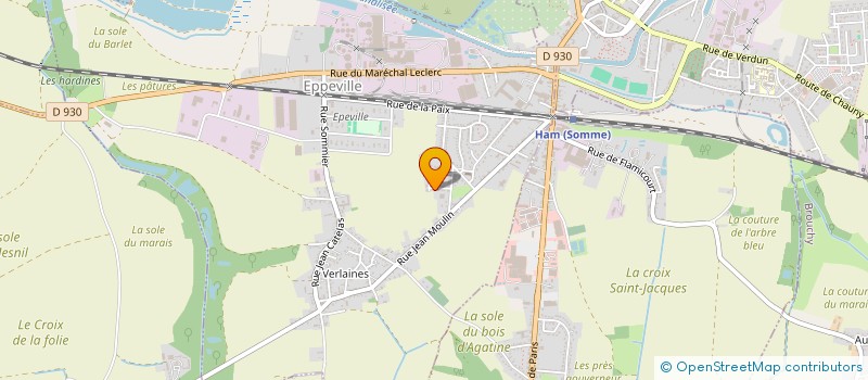 localisation de l'entreprise MADAME KORINE DELOFFRE  EPPEVILLE