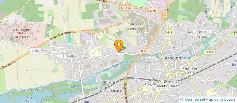 localisation de l'entreprise MADAME KORINE MARIETTE  OLLAINVILLE